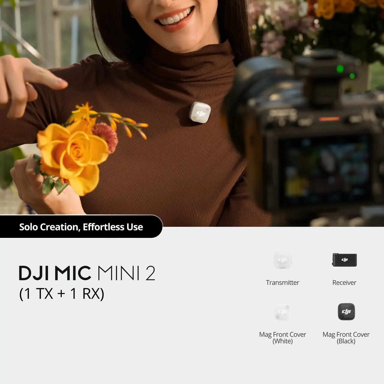 Mic Mini 2 1 TX + 1 RX -black
