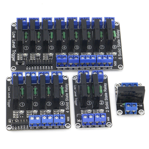 Relé de 5V, 12V, 24V, 1, 2, 4, 8 canales, módulo de relé de estado sólido de CA controlado por CC de bajo nivel