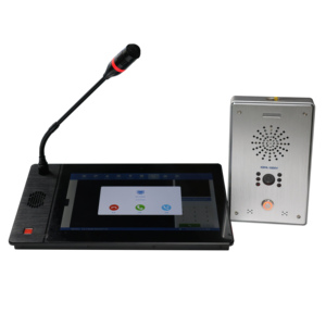 Netzwerk-IP-Audio-Video-Schnitts telle system mit Mikrofon-und Intercom-Terminal-Video-Tür sprechanlage mit Unterstützung der Zugangs kontrolle