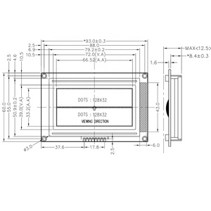 8 Pin 128128dot Matrix LCD LCD modülü seri Port grafik ekran modülü