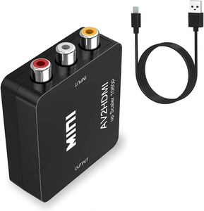 Mini compuesto RCA CVBS AV a HDMI Audio Video Adaptador convertidor PAL/NTSC con Cable de carga USB para pc xbox ps4 tv vh - Product Image 5