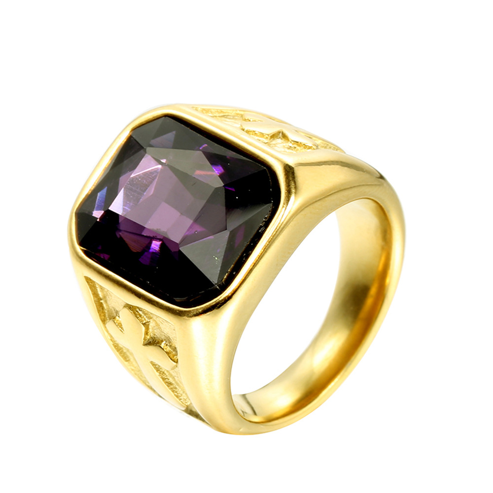 Diamant violet doré