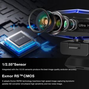 Syong 4k tự động lấy nét trực tuyến Webcam UHD Máy tính để bàn máy tính xách tay máy tính Webcam 30fps CMOS cảm biến hình ảnh Microphone USB Zoom cho Skype Youtube - Product Image 2