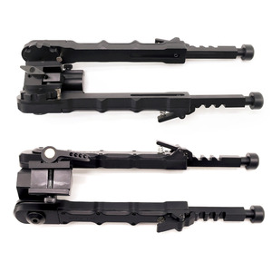 Tactical V9 Metal <strong>Bipod</strong> with QD 20mm <strong>Mount</strong> <strong>Bipod</strong> Adapter Adjustable Length Black Color - Product Image 5
