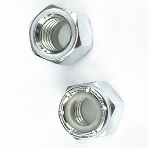 Nhà máy thép carbon lớp 2 1/2 mạ kẽm "5/8" 3/4 "Hex Nylon chèn khóa hạt Thép không gỉ 304 Hex tự khóa NUT - Product Image 6