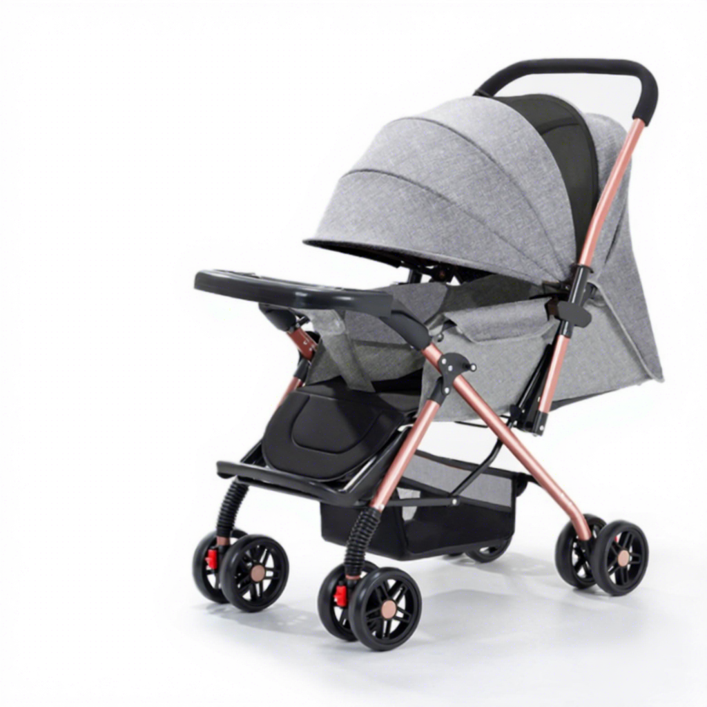 Poussoir bidirectionnel de luxe avec plateau gris