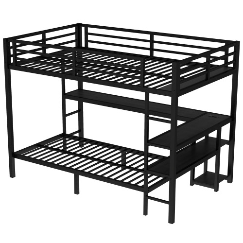 Black,triple bunk bed