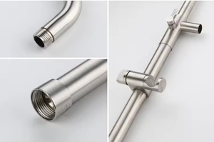 Elegante juego de ducha de acero inoxidable 304 con control de temperatura de doble función para una experiencia de hidroterapia revitalizante - Product Image 6