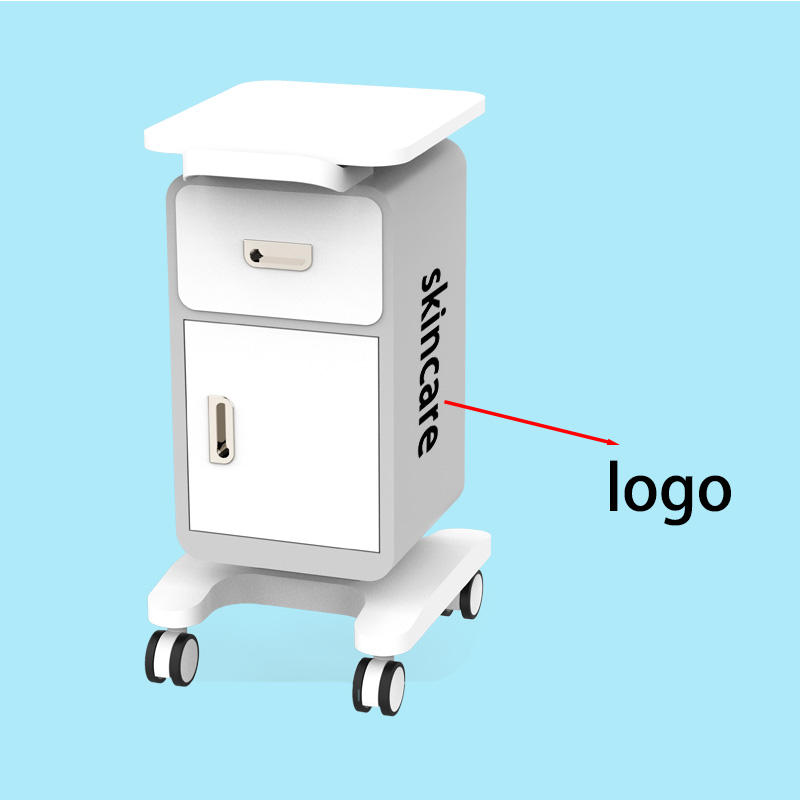 Table size-38*43cm-White-logo