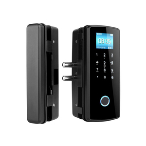 Doorplus Access Control Office Rahmenloses Glastür schloss Intelligenter Finger abdruck mit digitalem Bildschirms chloss für Glass chiebetür - Product Image 4