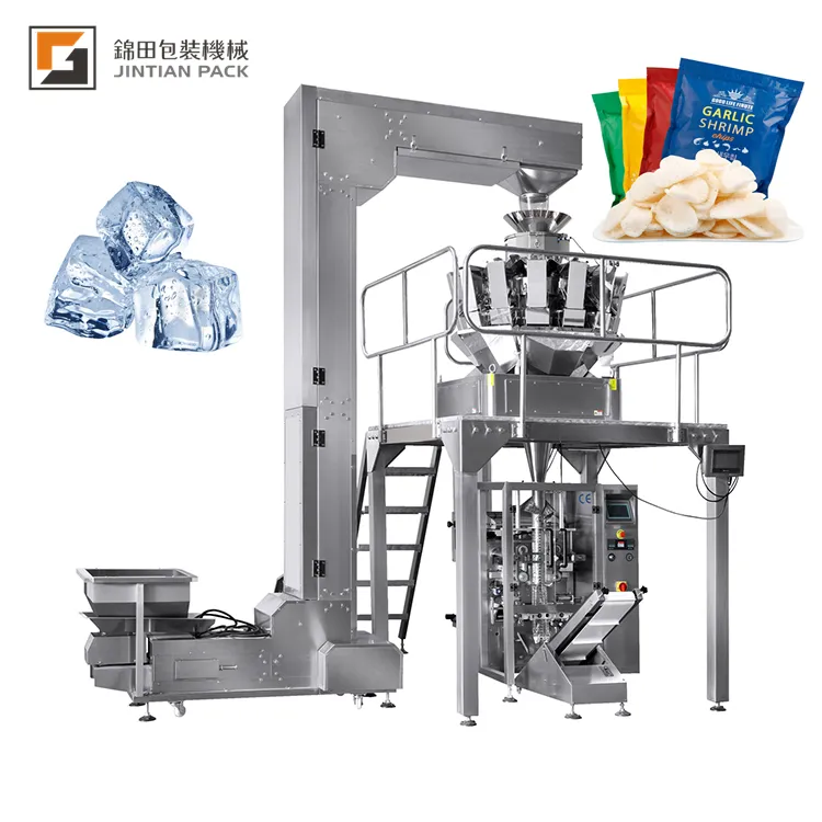 salt weighing and sealing machine grain sugar packaging automatic ice cube packing machine