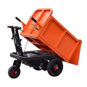 Caricatori di costruzione elettrica monocicli tricicli frassino tramogge a pianale in mattoni camion di scarico rapido caricatore di ruote in movimento - Product Image 1