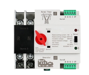 Dual Power Automatic Transfer <strong>Switch</strong>, 2P/<strong>125A</strong> Dual Power Generator Changeover <strong>Switch</strong> - Product Image 1