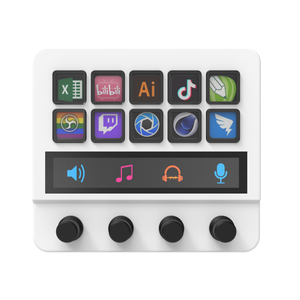 Suministro de fábrica N4 Stream Dock, 10 teclas personalizadas, 1 pantalla táctil, 4 perillas, función HUB, pequeño MOQ, servicio OEM - Product Image 1
