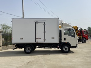 Howo 4x2-5 טון מקרר משאית חדשה דיזל ידנית reher ואן משאית