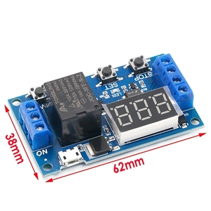 DC 6-30V programmabile ciclo relè modulo con Display a LED TYPE-C/Micro USB 6V 12V 24V relè di ritardo del prodotto ICs - Product Image 2