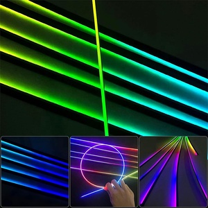 Araba iç gizli akrilik şerit ortam işığı sihirli renk 64 RGB renk evrensel <span class=keywords><strong>LED</strong></span> 18 in 1 dekoratif atmosfer lamba - Product Image 4