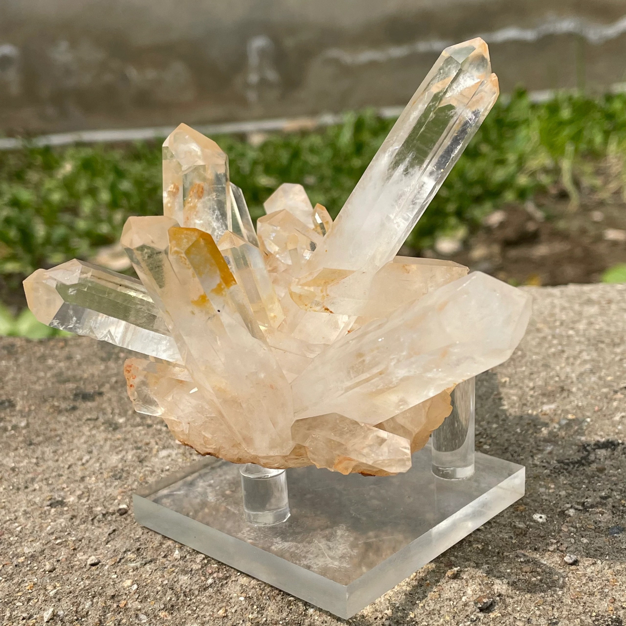Clear Quartz Cluster rainbow Raw Quartz Mineral