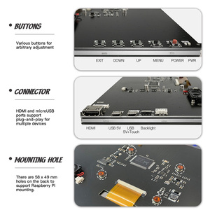 OEM Capacitive <strong>Touch</strong> 1024x600 IPS HDTV 7 LCD Display Module 10.1 Inch <strong>Raspberry</strong> <strong>Pi</strong> <strong>Touch</strong> <strong>Screen</strong> 10 Inch Display HD MI - Product Image 3