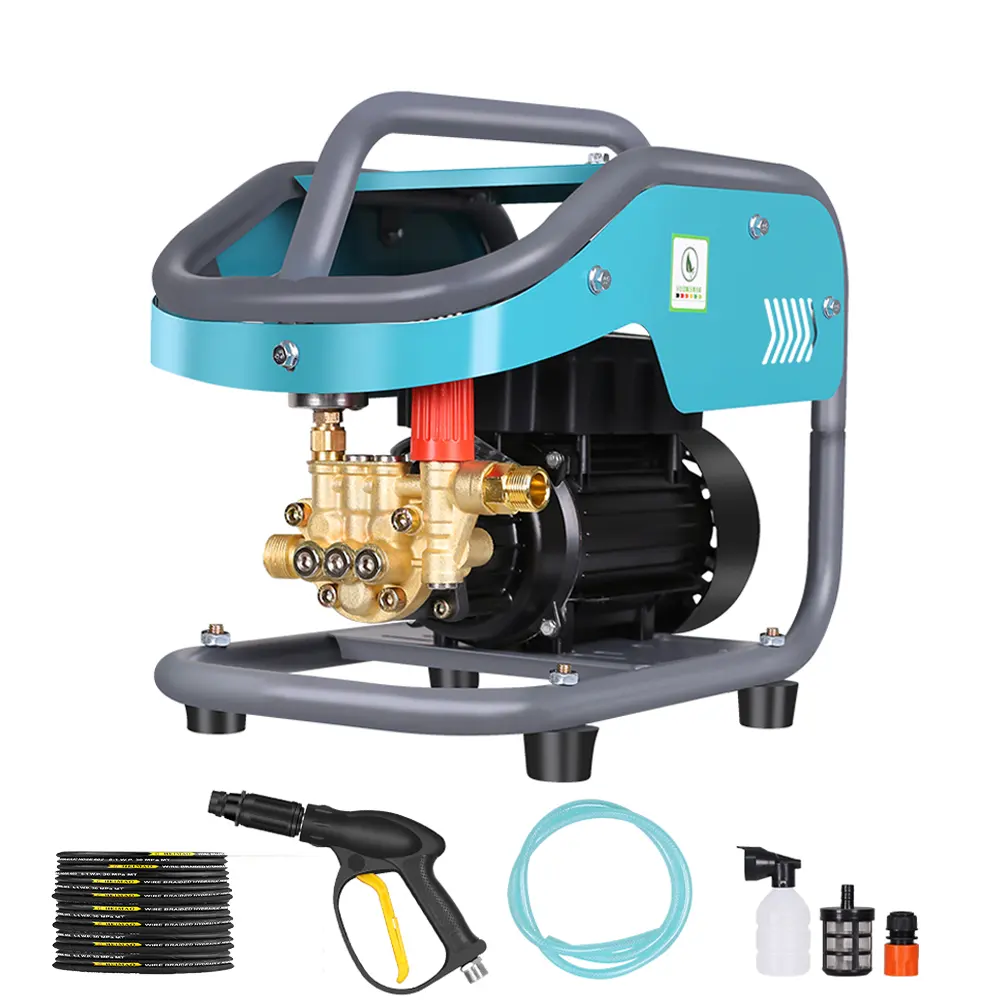Portable automatique 220V électrique eau pression Machine à laver haute pression lave-auto avec pompe à piston