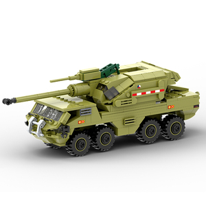 Bloque de plástico Dana M2 Juego de bloques de equipo militar de guerra Juego de bloques de tanque militar Ladrillo - Product Image 1