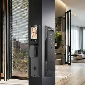 Tuya Smart Aluminum Door <strong>Lock</strong> with 3D Facial Recognition Fingerprint &amp; Password WiFi Camera Automatic Intelligent <strong>Key</strong> Card <strong>Entry</strong>