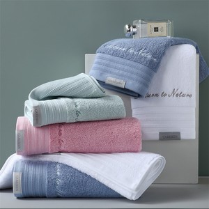 Modern sadelik yumuşak havlu banyo 100 pamuk seti % 100% pamuk 700gsm havlu düz örgü Zhejiang banyo havlusu banyo için otel plaj