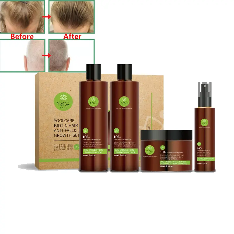 Orgânico crescer me produtos do crescimento do cabelo private label perda de cabelo tratamento shampoo condicionador conjunto melhores vitaminas para o crescimento do cabelo