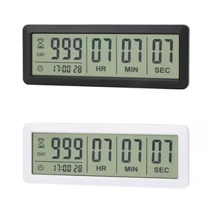 Лучшие цифровые часы с таймером обратного отсчета 999 дней, большой светодиодный дисплей для Выпускной лаборатории или кухни, бытовой электроники