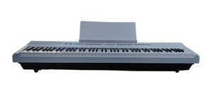 88 Keys Digital Piano with Stand, <strong>Bluetooth</strong>, 3 Pedals, Power Adapter, Instruction Book, Headphone Jack/MIDI <strong>Input</strong>/<strong>output</strong> (white) - Product Image 5