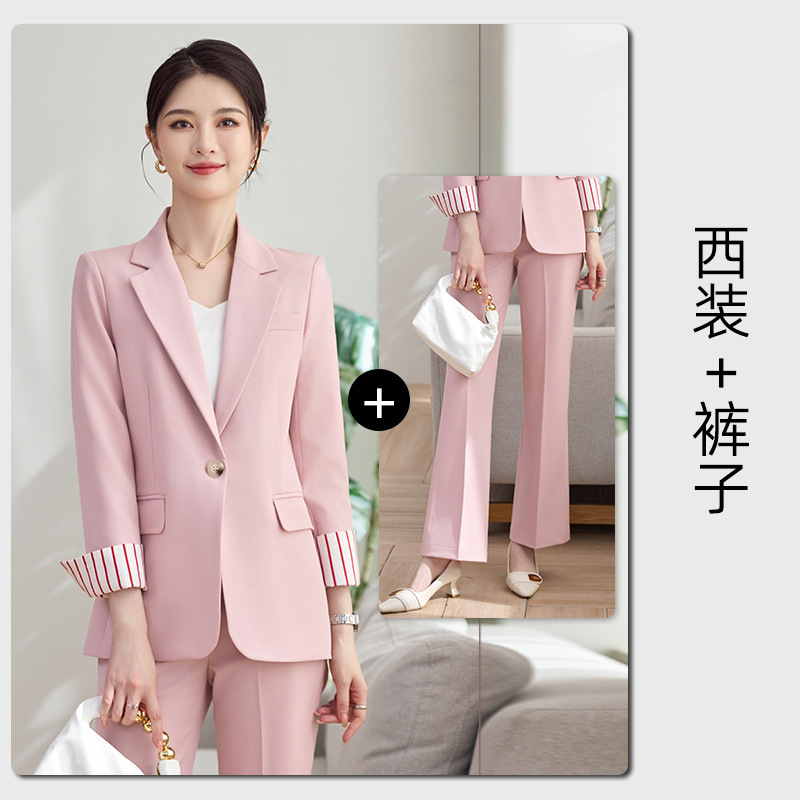 Pink suit pants
