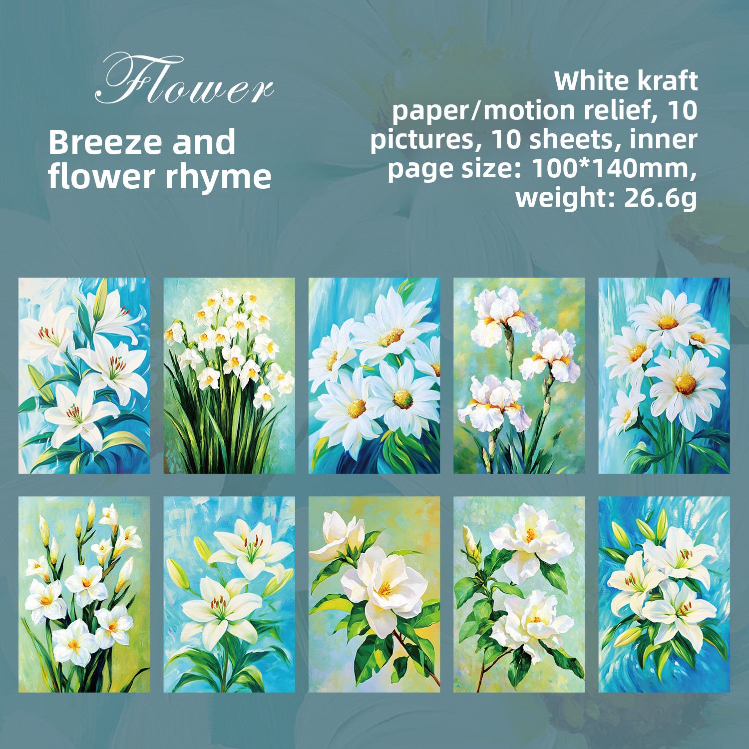 F Gentle breeze and floral charm-white
