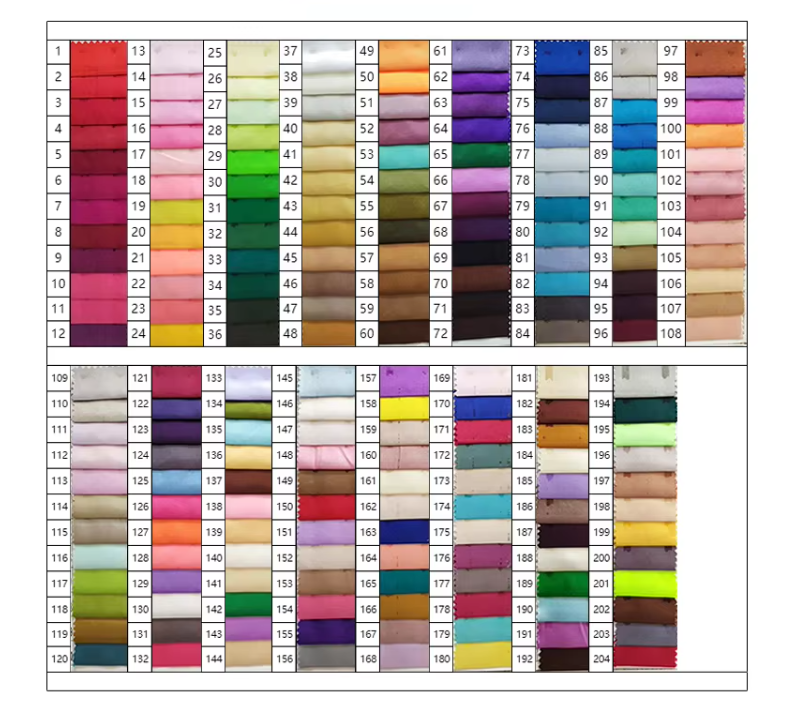 diferentes colores