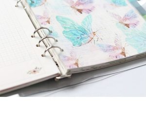 Cuaderno creativo A5 A6, cuaderno de colores, con cubierta mate, espiral, planificador de papel, cuaderno en espiral personalizado