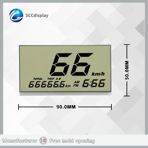 Custom HTN Anti-riflesso 7 segmento monocromatico Display LCD di piccole dimensioni SJXDGW040 moduli per motocicli nuova versione all'ingrosso - Product Image 4