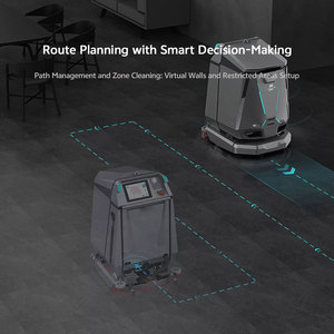 หุ่นยนต์ทำความสะอาดในร่ม Ai มี LIDAR สำหรับโรงพยาบาลหุ่นยนต์ทำความสะอาดเชิงพาณิชย์ - Product Image 4