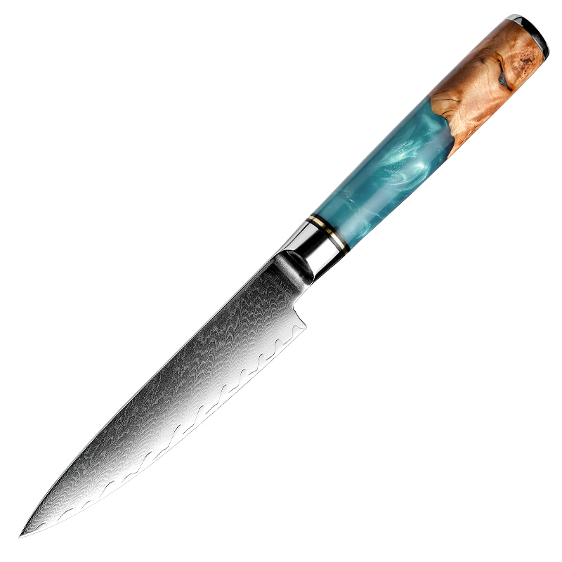 Couteau utilitaire bleu de 4,3 pouces