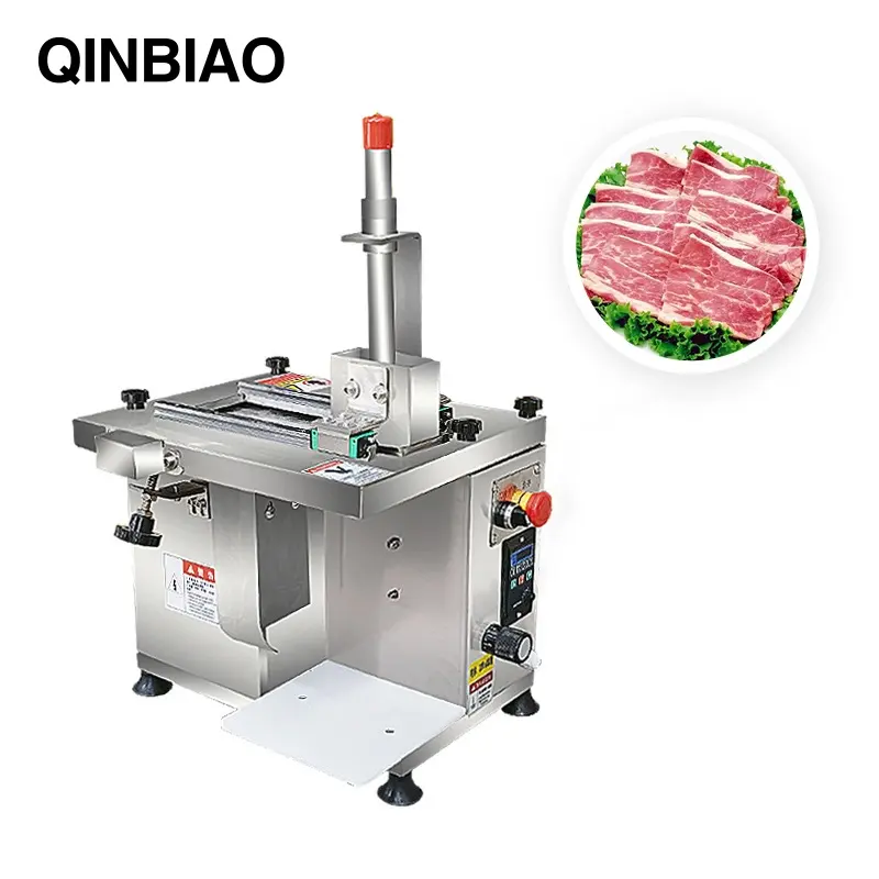 Máquina de corte e fatiar carne fresca pequena totalmente automática
