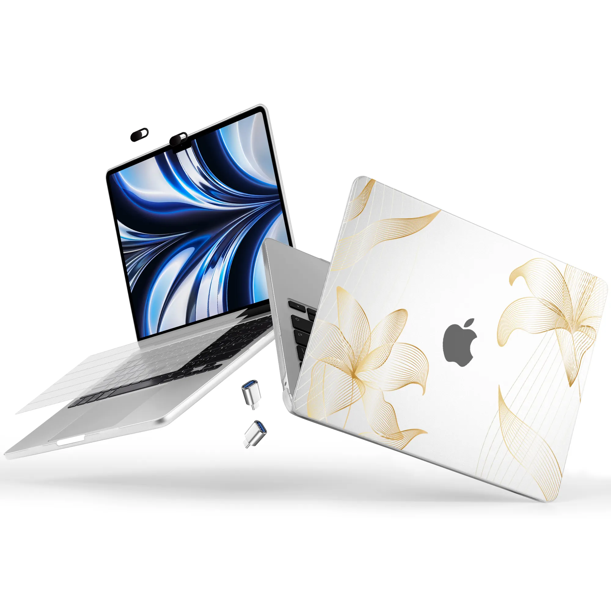 Vỏ máy tính xách tay siêu mỏng mờ cho Macbook Air 15.3 2023 M2 a2941 a2681 M3 a3113 a3114 coque cho MacBook Pro 13 15 16 Ốp cứng