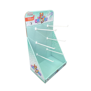 Складная витрина из гофрированного картона с крючками для игрушек - Product Image 1