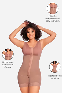 Moldeador de cuerpo de pierna Media, faja de cuerpo completo, faja de compresión, ropa interior correctiva colombiana, moldeador de Control de barriga, levantamiento de glúteos - Product Image 4