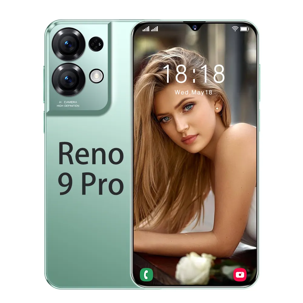 Mengde 새로운 OPPOO 9 프로 5G 스마트 폰 원래 16G 1TB 6.8 인치 휴대 전화 안드로이드 셀룰러 텔레포노 스마트 폰 저렴한 가격