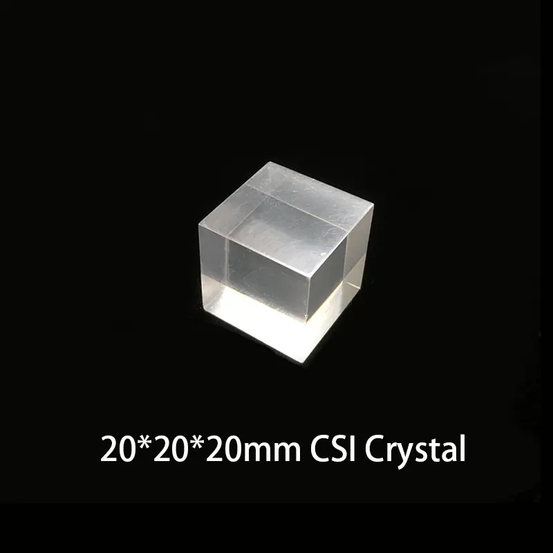 Scintillateur à cristaux d'iodure de sodium de haute pureté poli complet de taille personnalisée Fourniture professionnelle de cristaux CsI