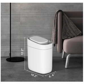 Kapak sensörü ile otomatik banyo çöp tenekesi çöp kutusu 9L dar plastik çöp kutusu mutfak su geçirmez hareket sensörlü çöp kovası çöp kutusu - Product Image 2