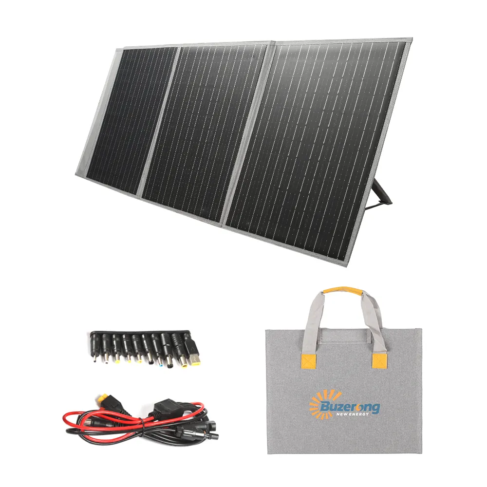 Pannello solare portatile ad alta efficienza pieghevole leggero caricatore solare impermeabile per esterni Kit Mono Power Station