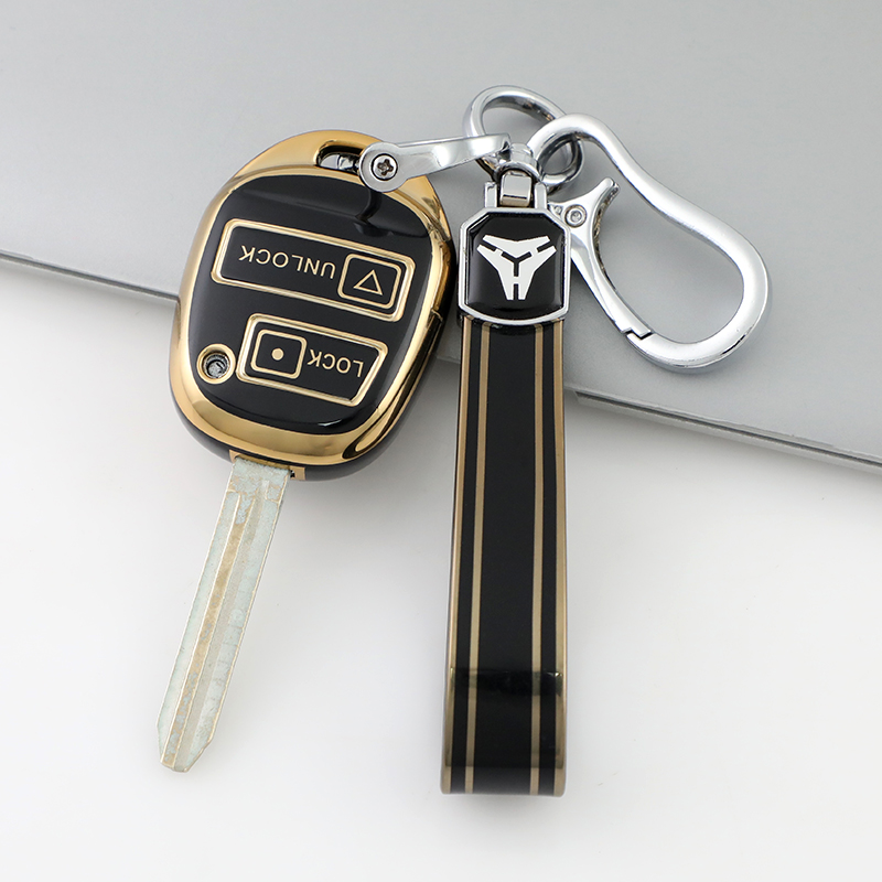 2 Button Black + Keychain