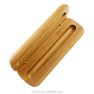 Zarif tek dolma kalem bambu saklama kutusu el yapımı ahşap hediye kutusu kalem/kalem ambalaj kazınmış ekran/zanaat - Product Image 5