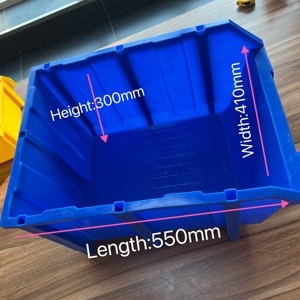 İstistackable ayakkabı saklama kutusu kasa/plastik yığın ve askı kutusu 320*250*200 - Product Image 5