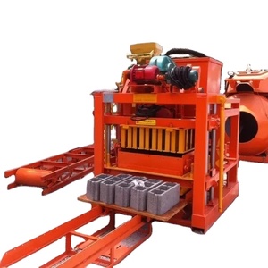 blockherstellungsmaschine produktionslinie qtj4-26 halbautomatische ziegelmaschine für die herstellung von hohlen blöcken und für pflasterarbeit - Product Image 1