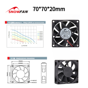 SNOWFAN 7020 DC Lüfter 70*70*20mm 12V Belüftung Bürstenloser Axial kühl gebläse motor für CPU-<span class=keywords><strong>Computer</strong></span> gehäuse